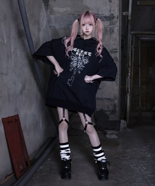 Amilige パンツ ガータベルト付きリングショートパンツ