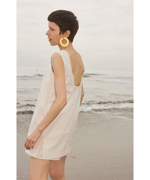 OMMO オールインワン LINEN SHORT ALL IN ONE レディース