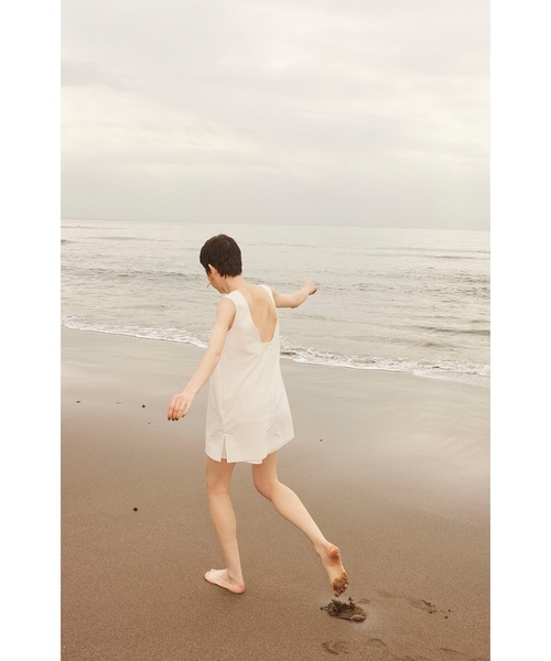 ワンピース OMMO LINEN SHORT ALL IN ONE OMMO オールインワン LINEN SHORT ALL IN ONE レディース