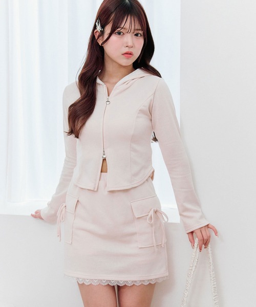 OLIVE des ワンピース USED加工風セットアップ : ZOZOTOWN Yahoo