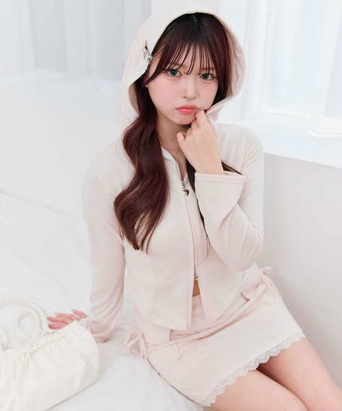OLIVE des OLIVE ワンピース 新品未使用 タグ無し OLIVE des OLIVE/【OLIVE des OLIVE】メッシュニット×キャミ