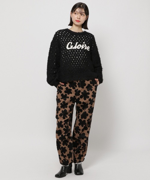 新品タグ付き♡マークアンドロナ♡ニットサンバイザー♡ブラック MARK&LONA（マークアンドロナ） ニット セーター Ever Dogtooth Shorty