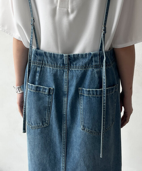 DouDou ワンピース デニムキャミジャンスカ : ZOZOTOWN Yahoo!店