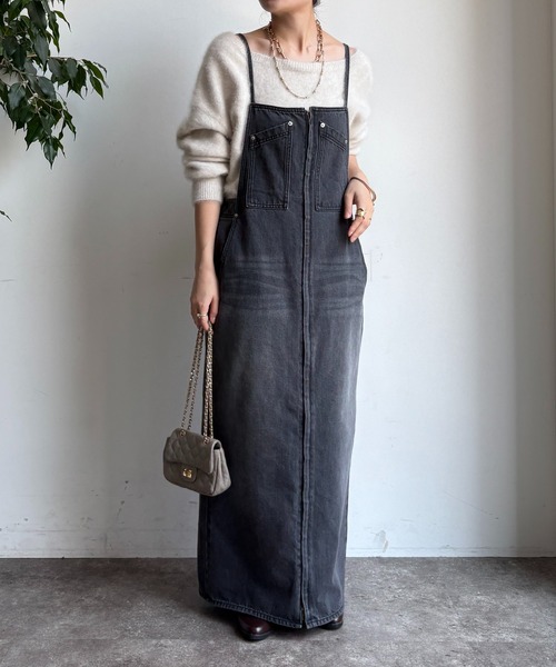 DouDou（ドゥドゥ） ワンピース デニムキャミジャンスカ : ZOZOTOWN