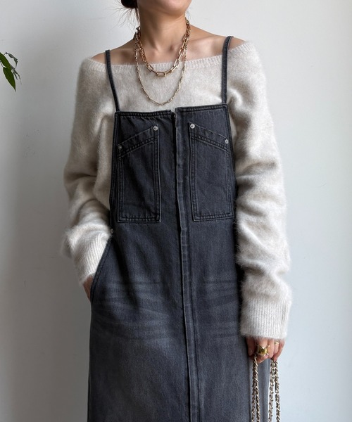 DouDou（ドゥドゥ） ワンピース デニムキャミジャンスカ : ZOZOTOWN