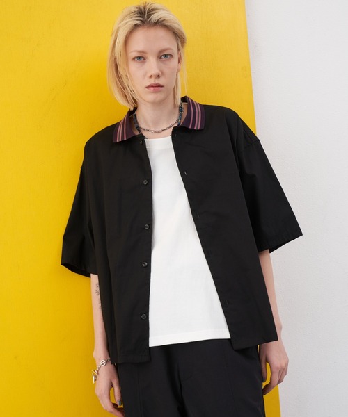 AIVER 「AIVER」 半袖シャツ SMALL ブラック メンズ : ZOZOTOWN