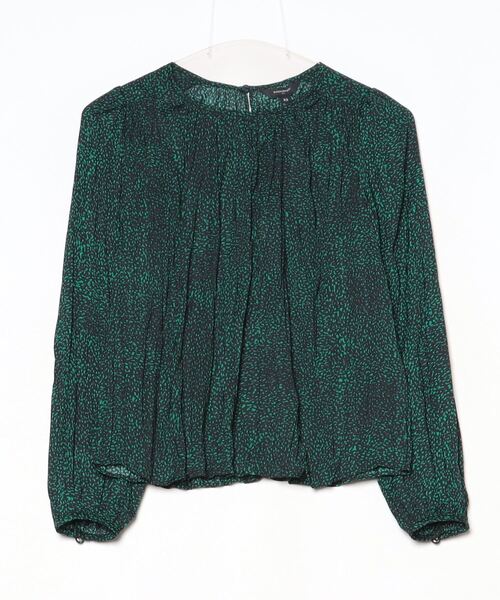 [BANANA REPUBLIC FACTORY STORE] длинный рукав блуза X-SMALL черный женский 