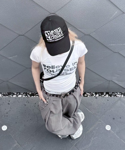 tシャツ 「nmtc+」design crop tee レディース