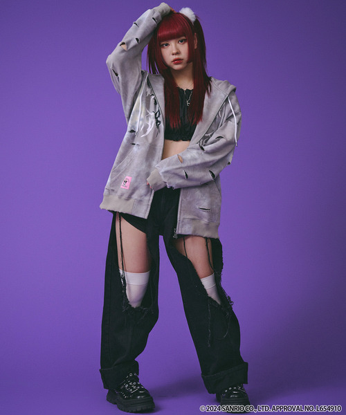 GALFY（ガルフィー） ジップアップパーカー X-LARGE ブラック メンズ