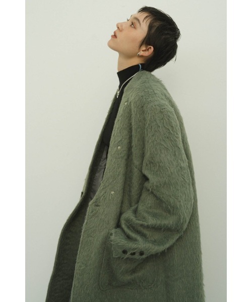ジャケット・アウター Knuth Marf 2way accent collar long coat 2way accent collar long coat(unisex)/charcoal | KNUTH MARF