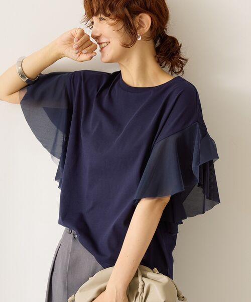 tシャツ サイドスリットクルーネックプルオーバー レディース ロンt レディース 大きめ オーバーサイズ コットン プリント