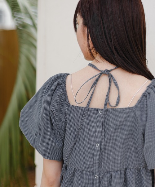 Kastane バルーンブラウス　2WAY Kastane ブラウス シャツ 「2WAY/4色展開」バルーンブラウス