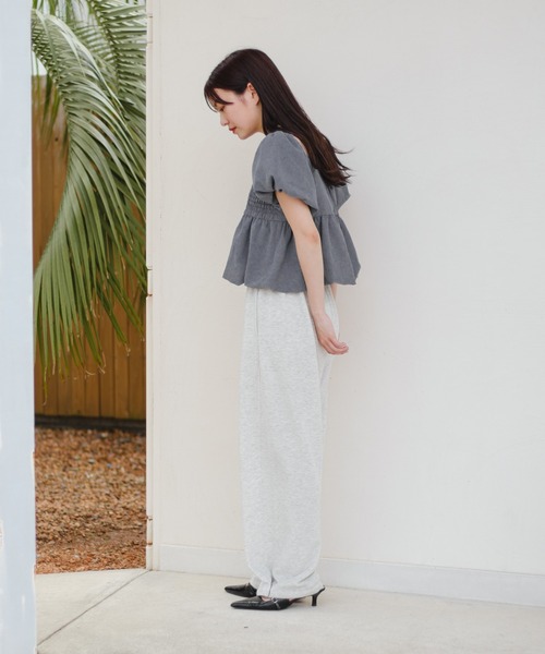 Kastane バルーンブラウス　2WAY Kastane ブラウス シャツ 「2WAY/4色展開」バルーンブラウス