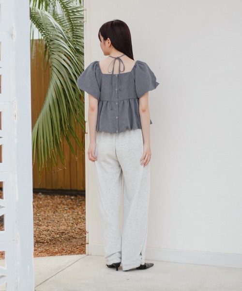 Kastane ブラウス シャツ 「2WAY/4色展開」バルーンブラウス