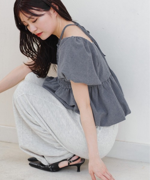 Kastane ブラウス シャツ 「2WAY/4色展開」バルーンブラウス