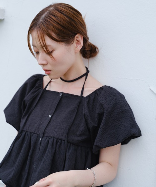 Kastane ブラウス シャツ 「2WAY/4色展開」バルーンブラウス