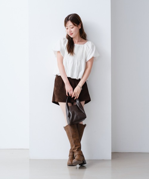 Kastane ブラウス シャツ 「2WAY/4色展開」バルーンブラウス