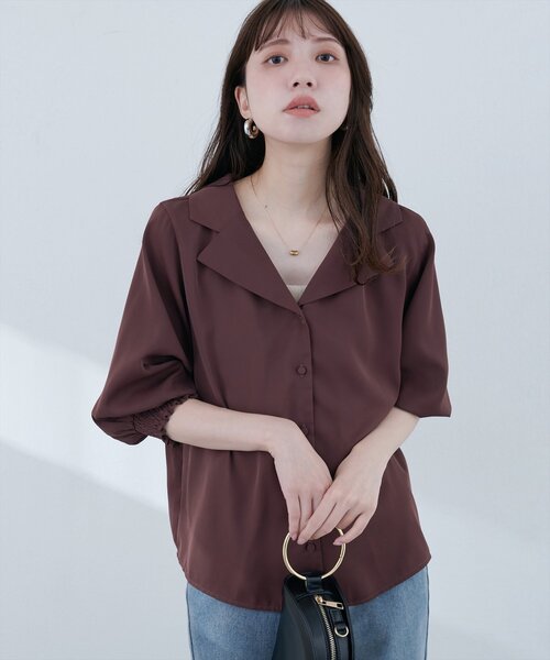 ブラウス シャツ 「再予約」WEB限定/シャーリングブラウス レディース BEAUTY＆YOUTH UNITED ARROWS ブラウス シャツ 「WEB限定