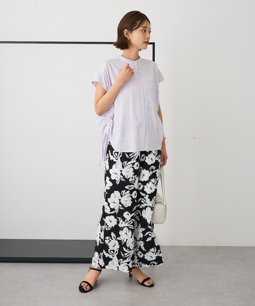 ブラウス シャツ バンドカラードロストシャツ レディース CRAFT STANDARD BOUTIQUE ブラウス シャツ バンドカラーサイド