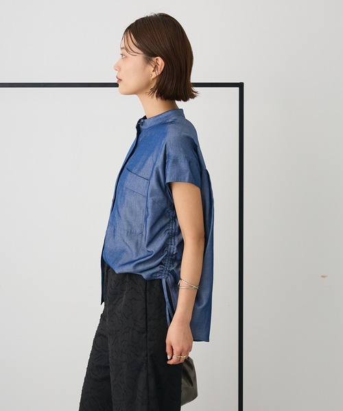 CRAFT STANDARD BOUTIQUE ブラウス シャツ バンドカラーサイド