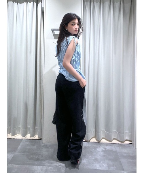 SLY ギャザーリボンブラウス　GATHER RIBBON 2WAY】GATHER RIBBON BL ギャザー リボン ブラウス（シャツ