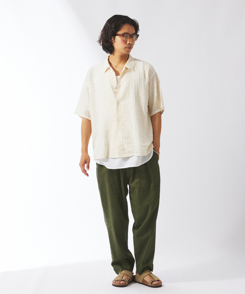 新品未使用☆journal standard relume☆半袖シャツ JOURNAL STANDARD relume シャツ 「ZOZO限定」綿麻 レギュラー