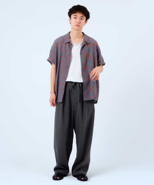 JOURNAL STANDARD relume シャツ チェック シアー ドビー 半袖