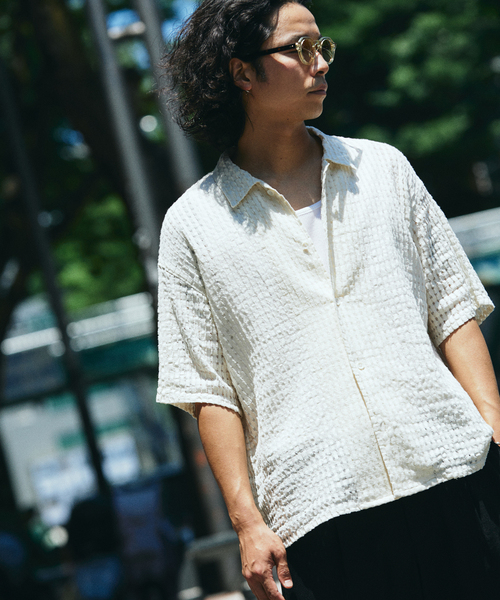 JOURNAL STANDARD relume シャツ チェック シアー ドビー 半袖