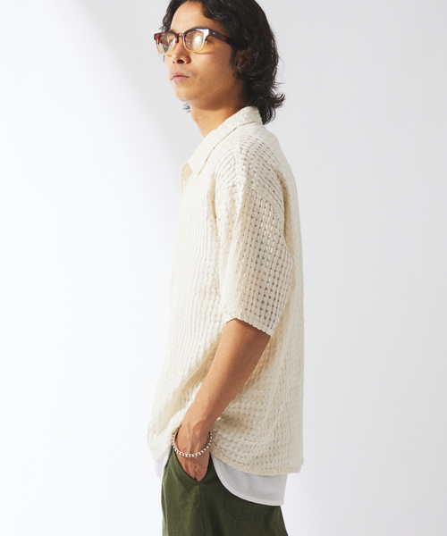 JOURNAL STANDARD relume シャツ チェック シアー ドビー 半袖