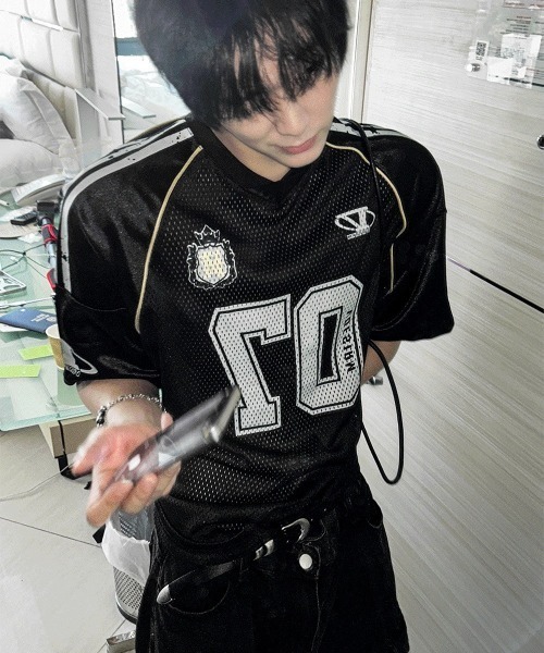 COSYHARU（コシハル） tシャツ メッシュトラック半袖Tシャツ メンズ