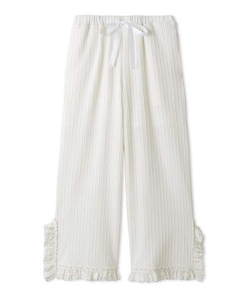 SNIDEL HOME パジャマ ルームウェア フリルレースカットロング