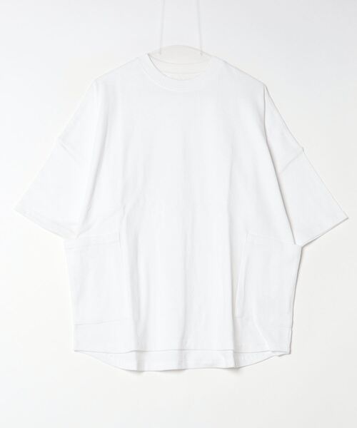 「SHIPS any」 半袖Tシャツ SMALL ホワイト メンズ