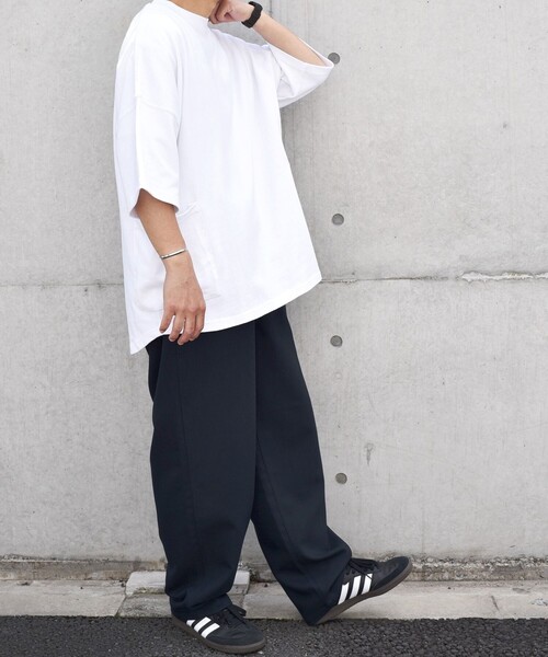 「SHIPS any」 半袖Tシャツ SMALL ホワイト メンズ