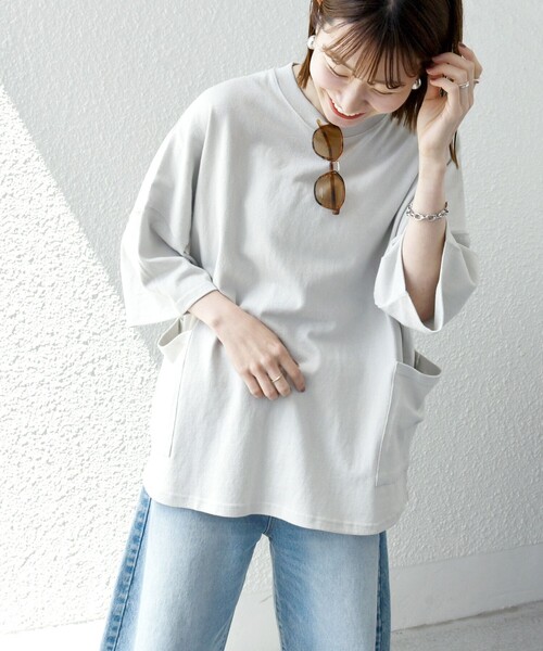 「SHIPS any」 半袖Tシャツ SMALL ホワイト メンズ