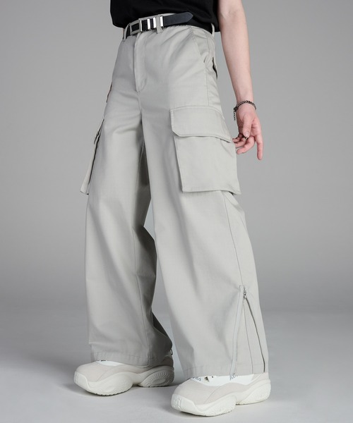 ADRER 「ADRER」 カーゴパンツ SMALL ライトグレー メンズ