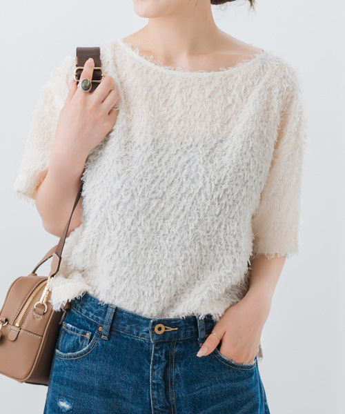 spick&span フェザーTブラウス フェザーTブラウス（シャツ／ブラウス）｜Spick and Span