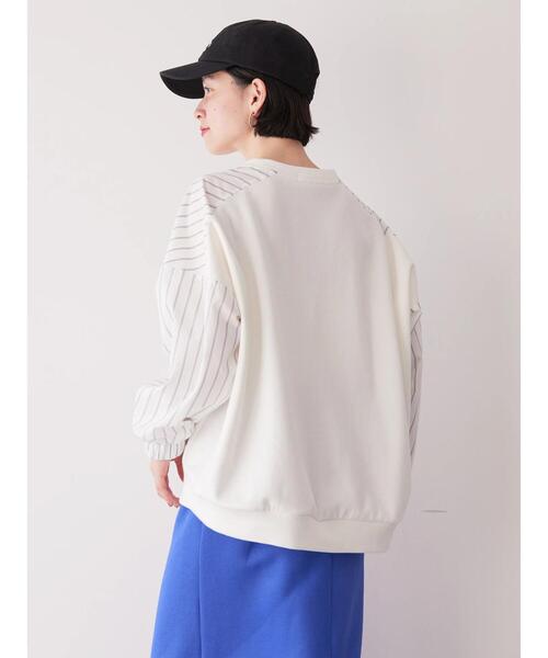 「AMERICAN HOLIC」 長袖カットソー L ネイビー レディース_画像8