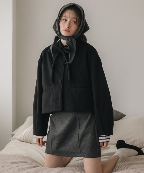 HEILIS（ヘイリス） ジャケット ノーカラージャケット レディース