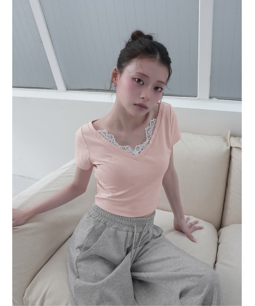 ダーリッチ　半袖Tシャツ　ホワイト Darich（ダーリッチ） 半袖Tシャツ FREE ホワイト レディース