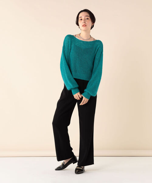 「NOLLEY'S Sophi」 長袖ニット 38 グリーン レディース_画像5