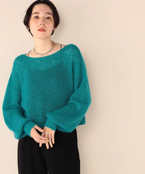 「NOLLEY'S Sophi」 長袖ニット 38 グリーン レディース_画像7