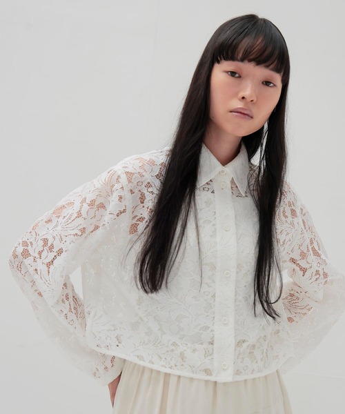 DRESSLAVE（ドレスレイブ） ブラウス シャツ flower lace short blouse