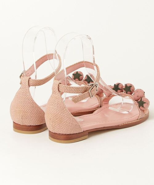 「TSURU by Mariko Oikawa」 フラットサンダル 37 ピンク レディース_画像2