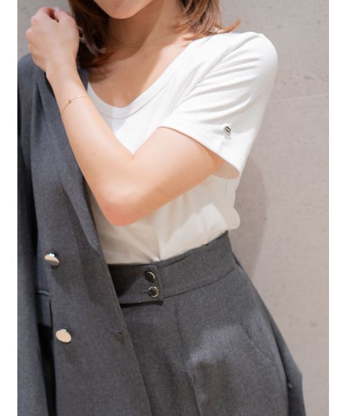 SNIDEL（スナイデル） tシャツ UネックTシャツ レディース : ZOZOTOWN