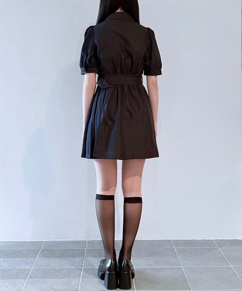 「NOMAE」 半袖ワンピース FREE ブラック レディース_画像3