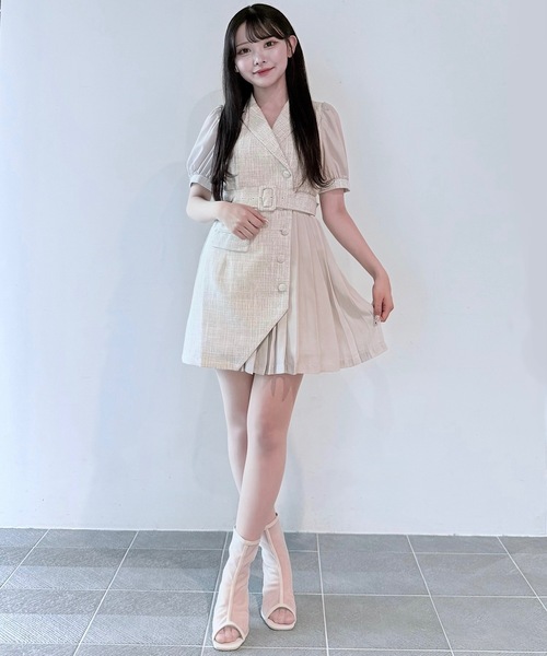 「NOMAE」 半袖ワンピース FREE ブラック レディース_画像7