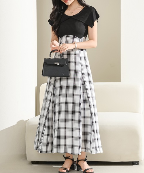 「Lace Ladies」 ノースリーブワンピース FREE グレー レディース_画像2