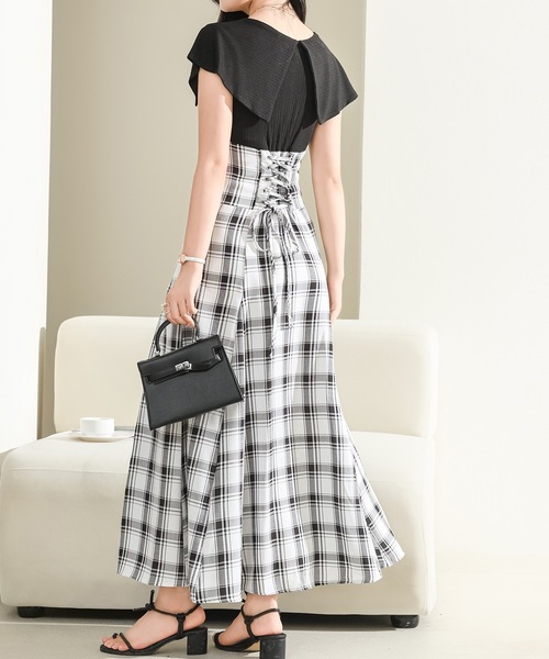 「Lace Ladies」 ノースリーブワンピース FREE グレー レディース_画像6