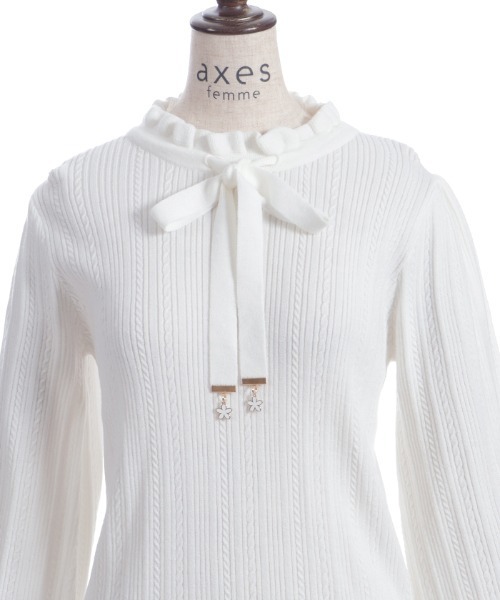 axes femme（アクシーズ ファム） ニット セーター 機能付チャーム 