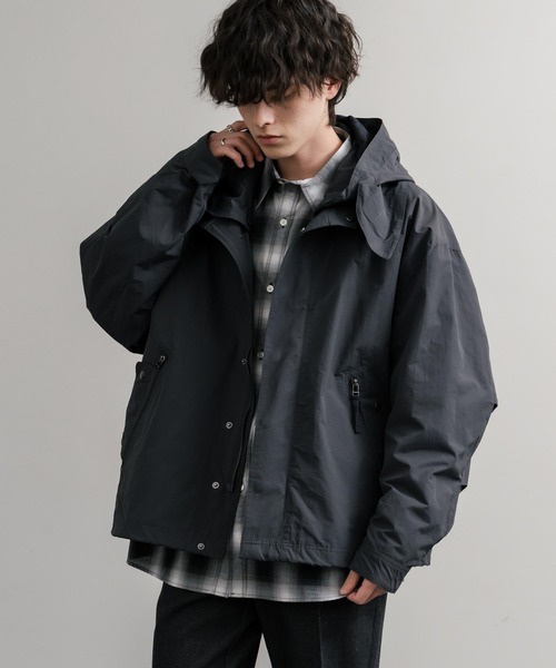 美品　OAMC ナイロンモッズコート　S ブラック MEDE19F オーバーサイズナイロンモッズコート〈ブラック〉｜MEDE19F